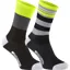 Madison Sportive mens long sock twin pack, Hi-Viz Yellow/Black