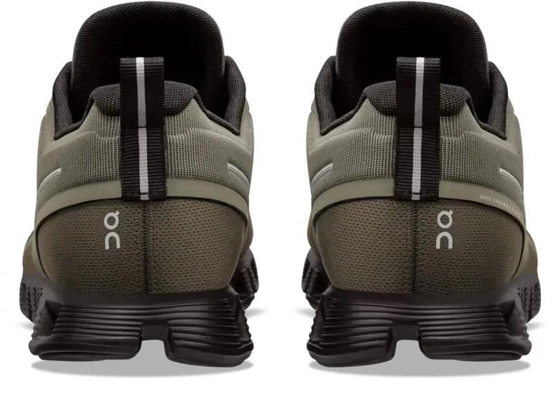 On Cloud 5 Waterproof Road Running Shoes - Olive Black-2