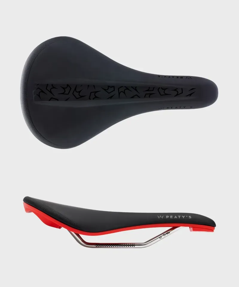 Peatys Monarch Ti-MX Rail Saddle - Red