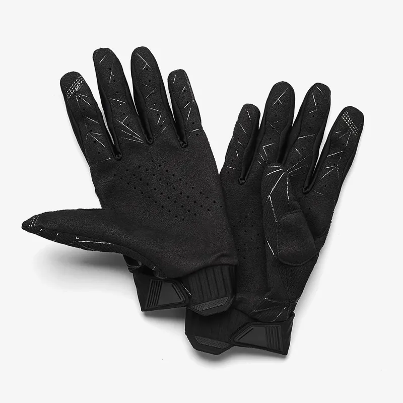 100 Ridefit Mountain Bike Glove Black / White-1