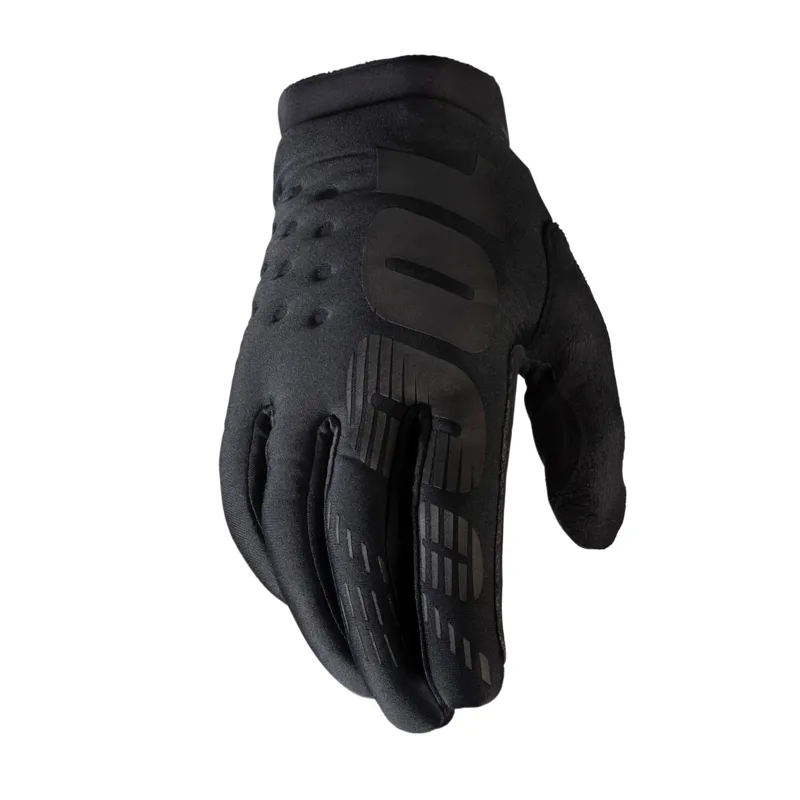 100 Percent Brisker Cold Weather MTB Glove - Black Grey