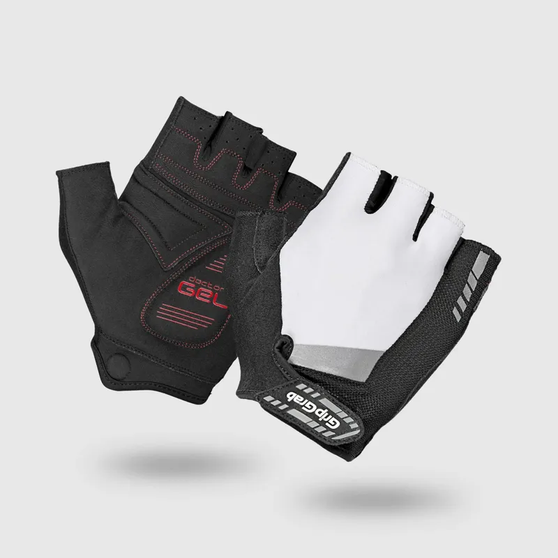 GripGrab SuperGel Padded Short Finger Summer Gloves - White
