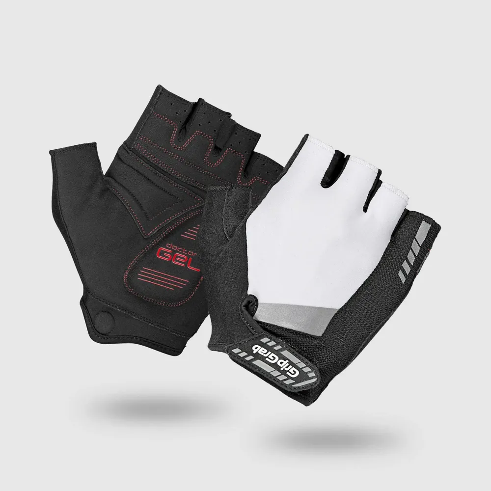 GripGrab SuperGel Padded Short Finger Summer Gloves - White
