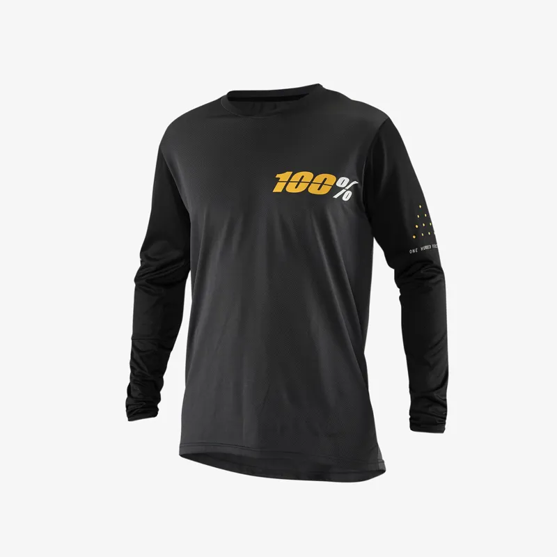 100 Ridecamp Long Sleeved Jersey Charcoal