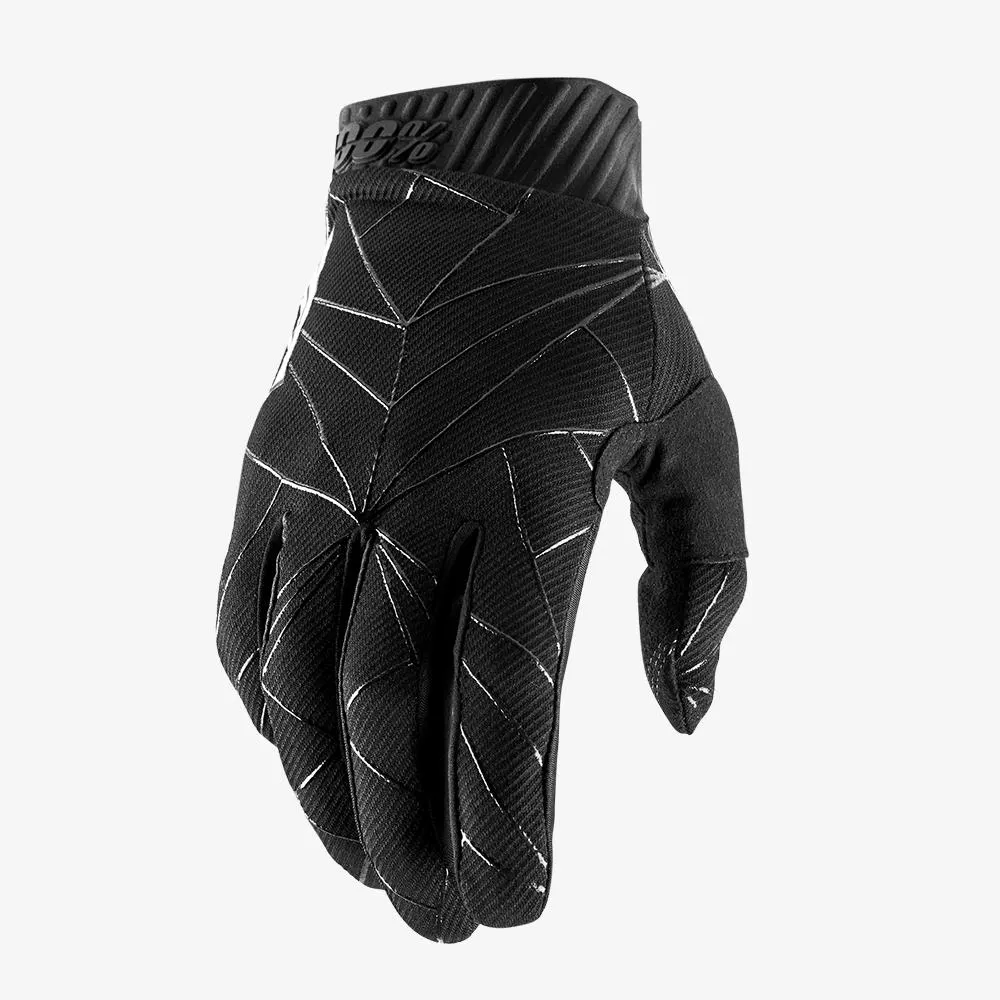 100% Ridefit Mountain Bike Glove - Black White