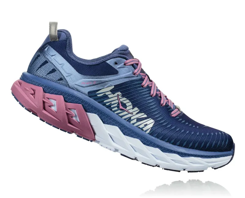 Hoka Arahi 2 Womens Stability Road Running Shoe Marlin Blue Ribbon-1