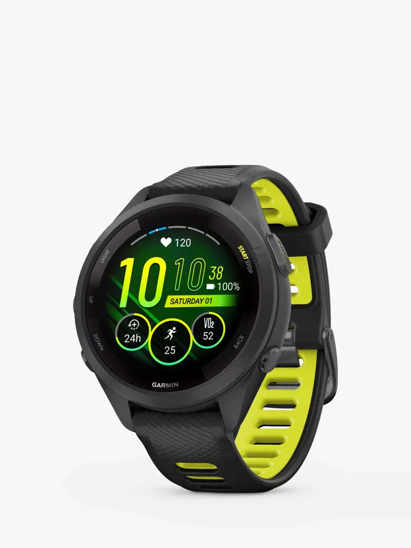 Garmin Forerunner 265S GPS Watch - Black Amp Yellow-2