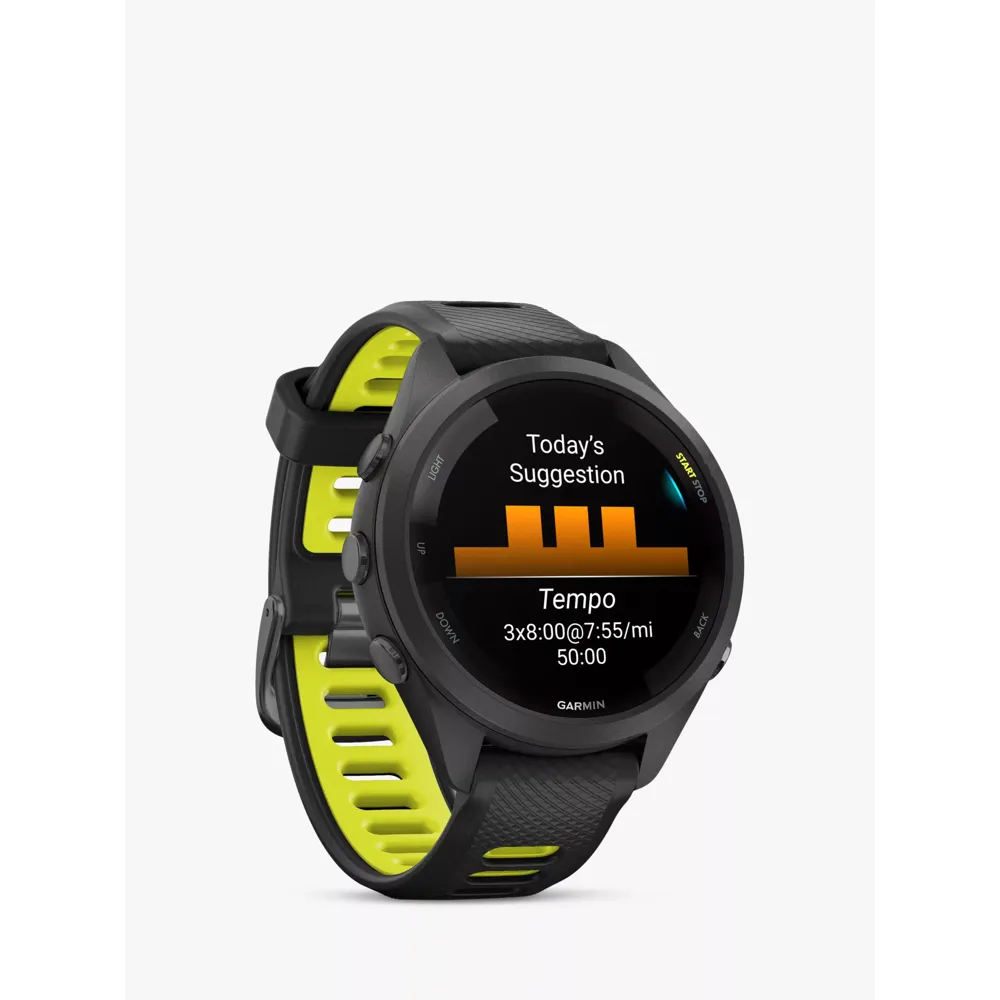 Garmin Forerunner 265S GPS Watch - Black Amp Yellow