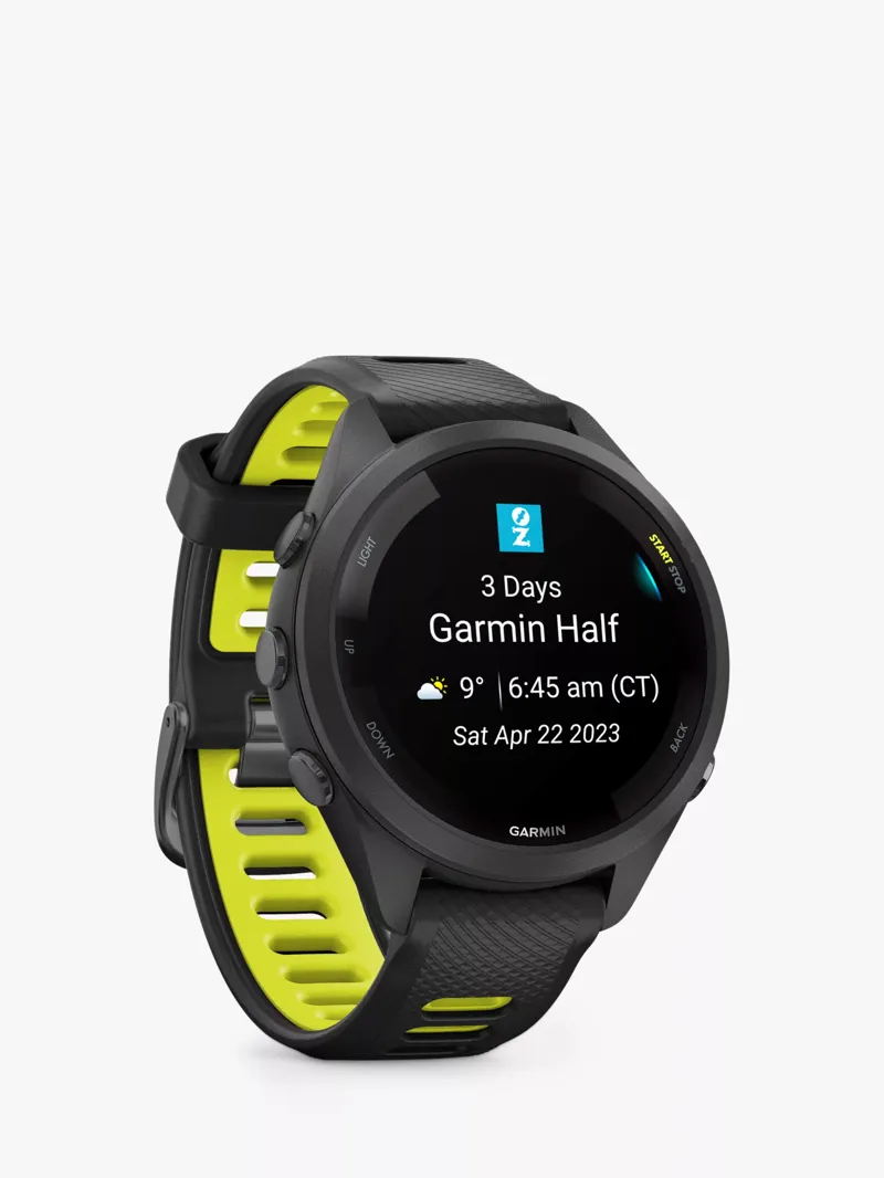 Garmin Forerunner 265S GPS Watch - Black Amp Yellow