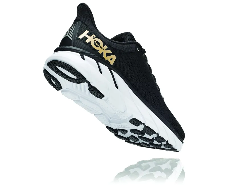 Hoka Clifton 7 Womens Road Running Shoes - Black Bronze - Size 8-2