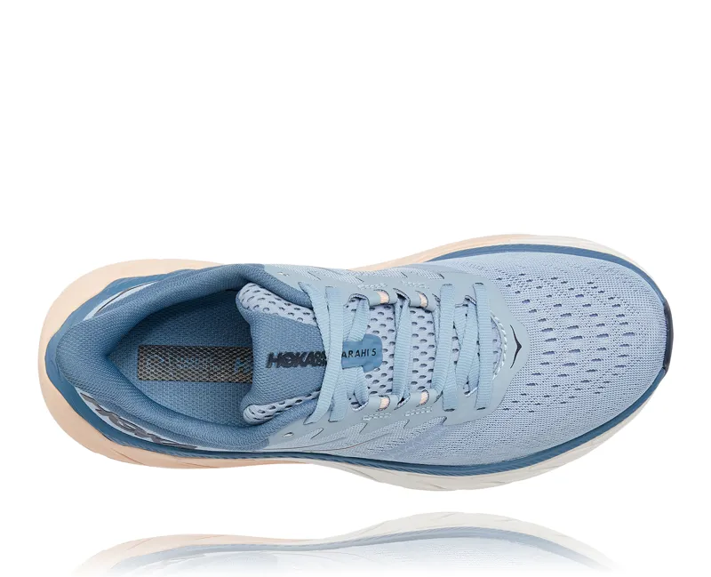 Hoka Arahi 5 Womens Running Shoe - Blue Fog Provisional Blue-4