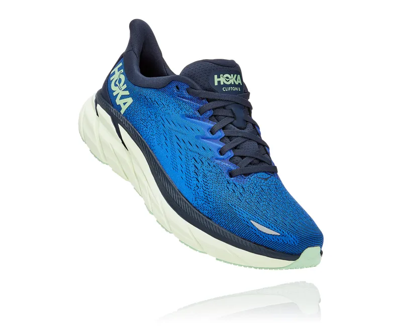 Hoka Clifton 8 Road Running Shoe - Dazzling Blue Outer Space