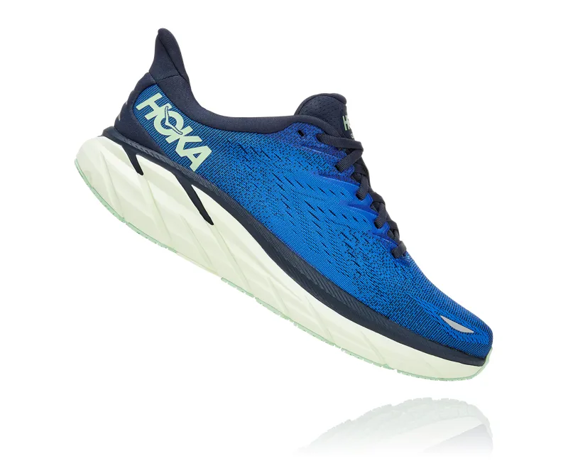 Hoka Clifton 8 Road Running Shoe - Dazzling Blue Outer Space-1