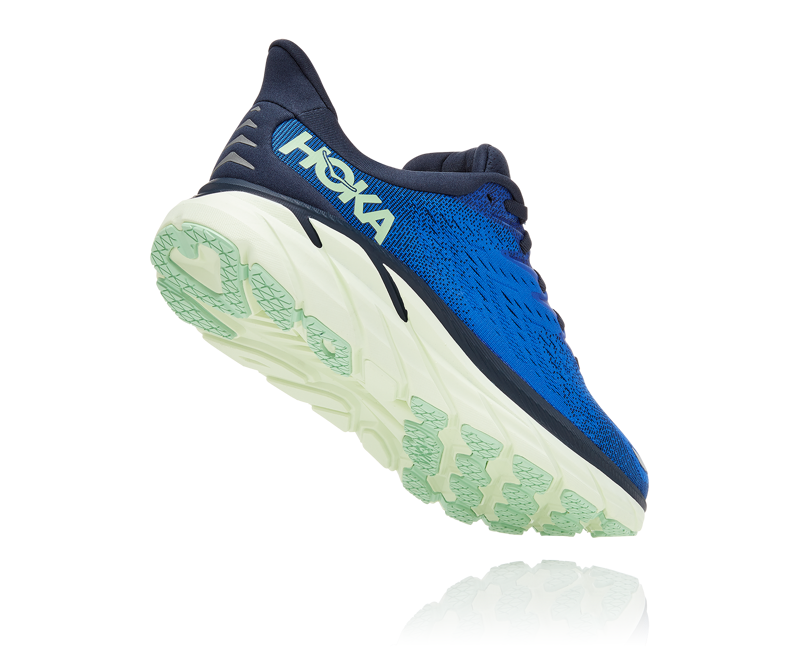 Hoka Clifton 8 Road Running Shoe - Dazzling Blue Outer Space-2