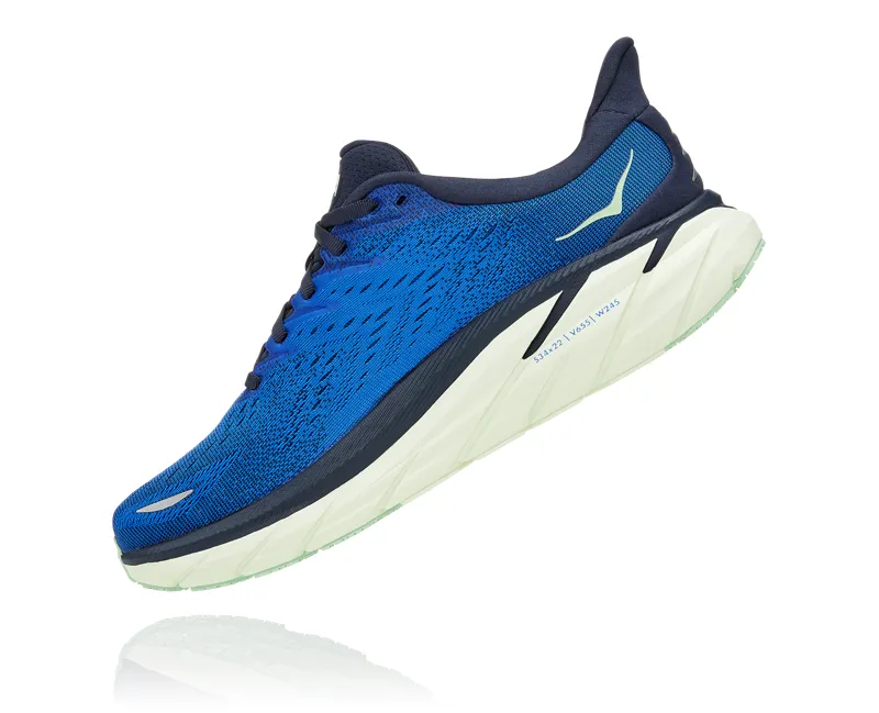 Hoka Clifton 8 Road Running Shoe - Dazzling Blue Outer Space-3