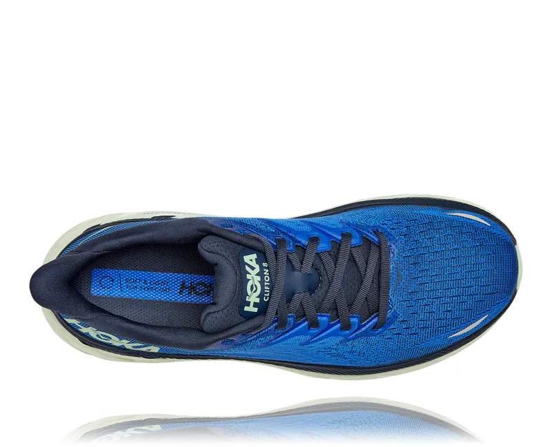 Hoka Clifton 8 Road Running Shoe - Dazzling Blue Outer Space-4