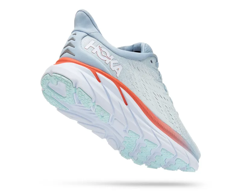 Hoka Clifton 8 Womens Road Running Shoe - Blue Fog Plein Air-2