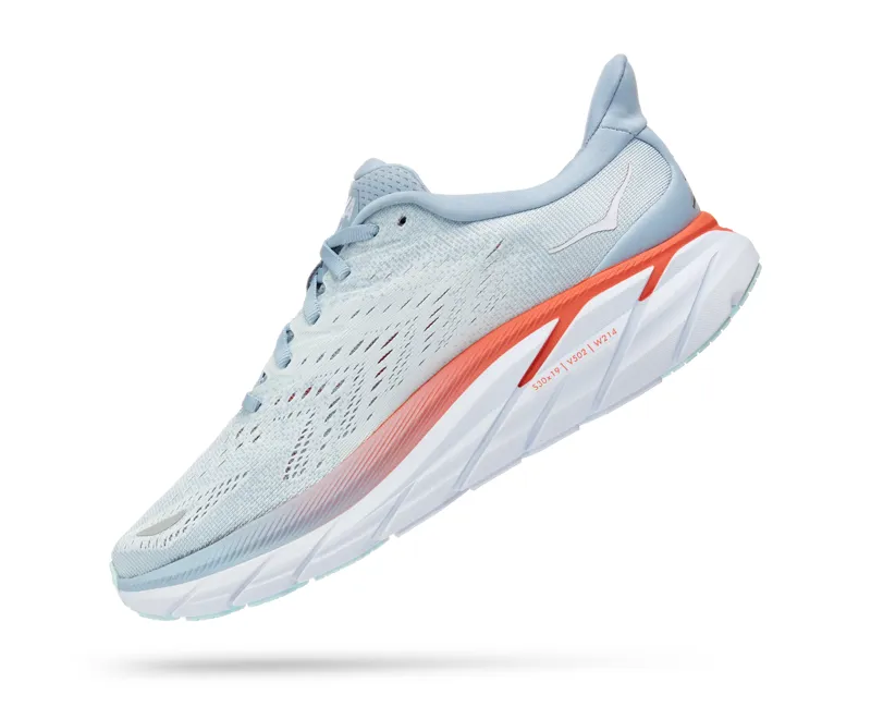 Hoka Clifton 8 Womens Road Running Shoe - Blue Fog Plein Air-3