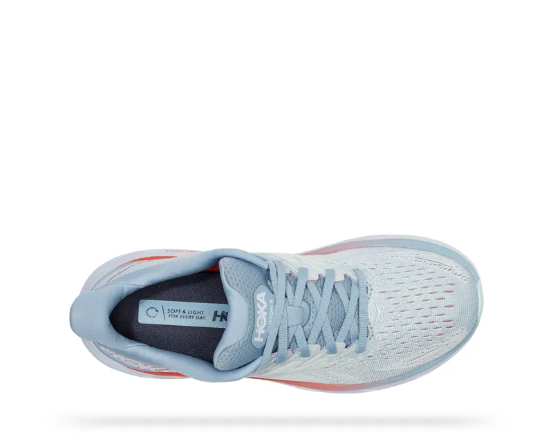 Hoka Clifton 8 Womens Road Running Shoe - Blue Fog Plein Air-4