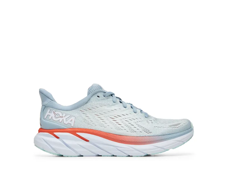 Hoka Clifton 8 Womens Road Running Shoe - Blue Fog Plein Air-6