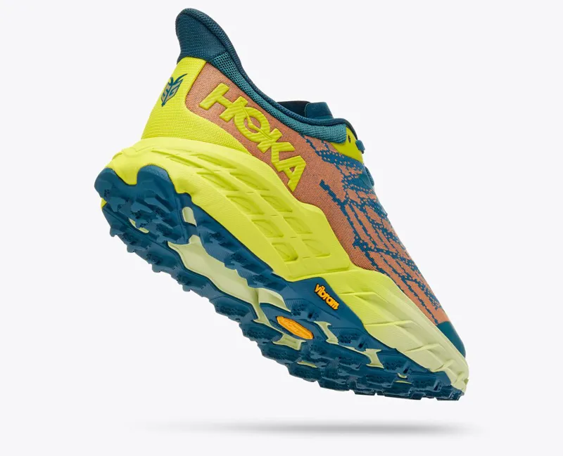 Hoka Speedgoat 5 Trail Running Shoes - Blue Coral Evening Primrose-1