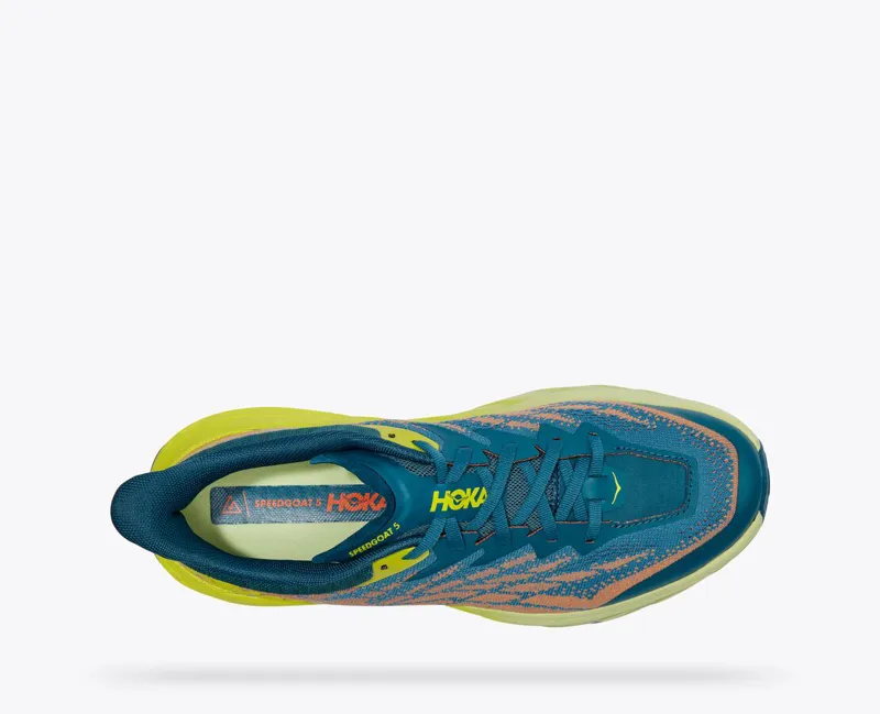 Hoka Speedgoat 5 Trail Running Shoes - Blue Coral Evening Primrose-3
