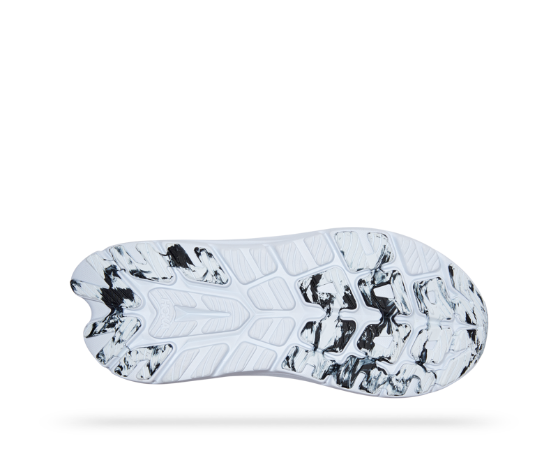 Hoka Kawana Womens Road Running Shoe - Black White-5