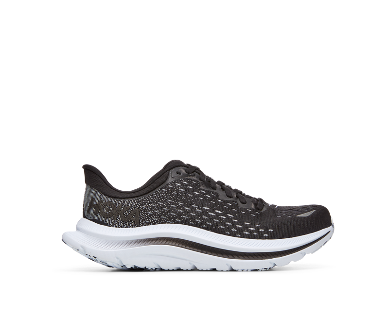 Hoka Kawana Womens Road Running Shoe - Black White-6