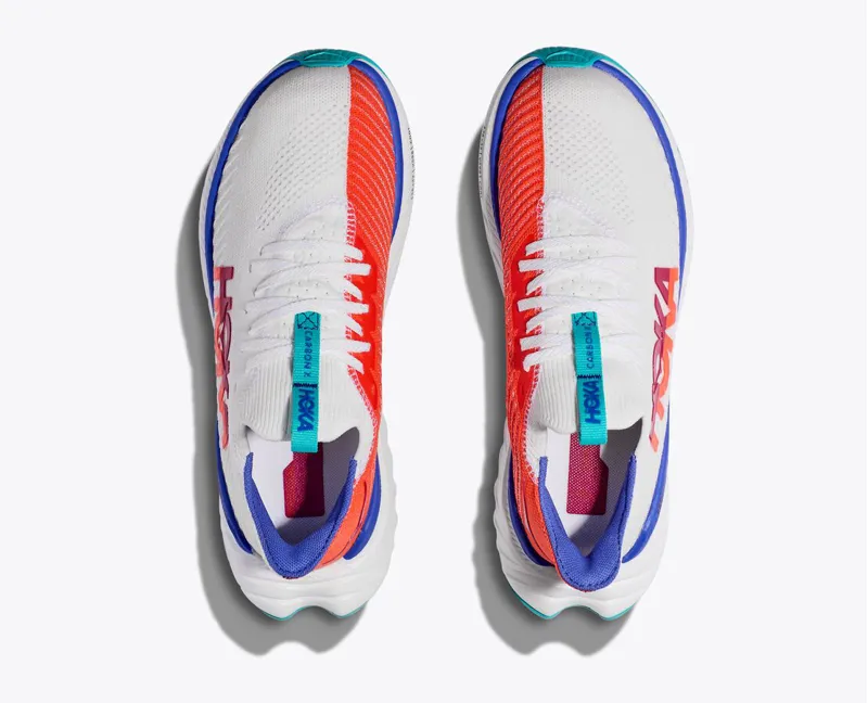 Hoka Carbon X 3 Road Running Shoes - White Flame-1