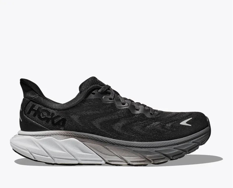 Hoka Arahi 6 Womens Wide Fit Road Running Shoe - Black White