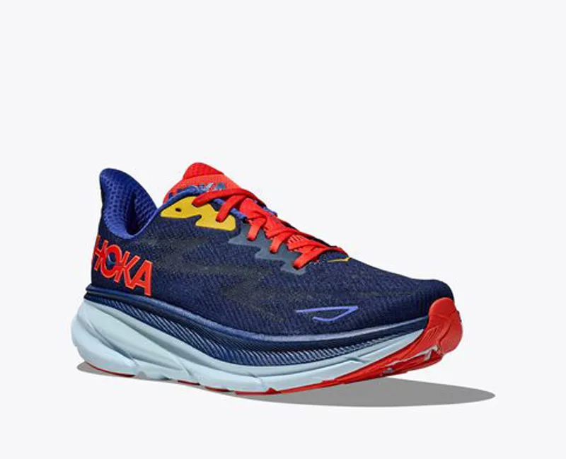Hoka Clifton 9 Road Running Shoes - Bellwether Blue Dazzling Blue-4