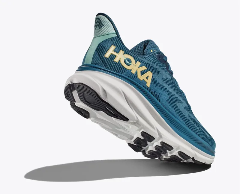 Hoka Clifton 9 Road Running Shoes - Midnight Ocean Bluesteel-2