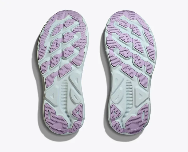 Hoka Womens Clifton 9 Road Running Shoes - Chalk Violet Pastel Lilac-3