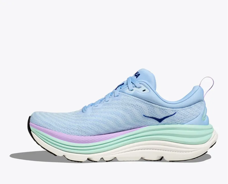 Hoka Gaviota 5 Womens Road Running Shoes - Airy Blue Sunlit Ocean-4