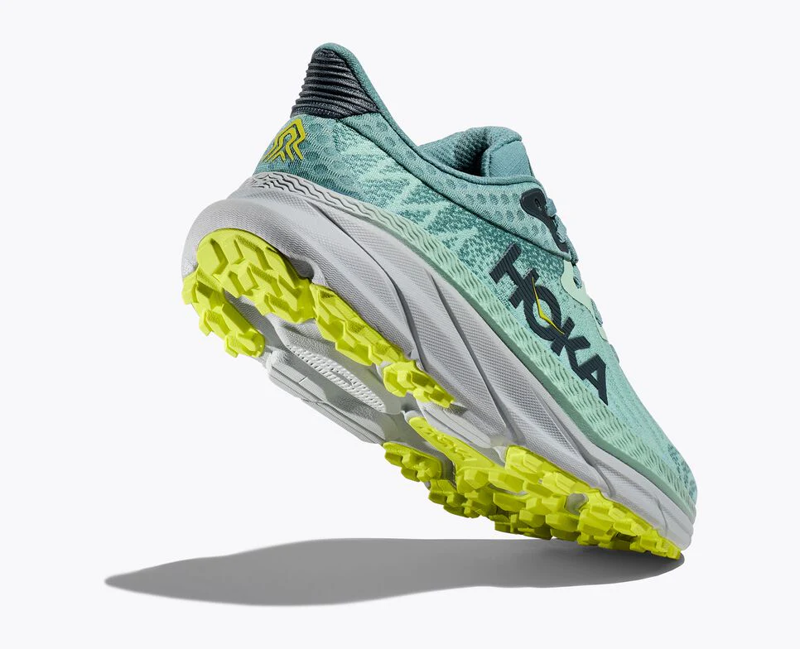 Hoka Challenger 7 Wmns All-Terrain Running Shoes -  Mist Green Trellis-2