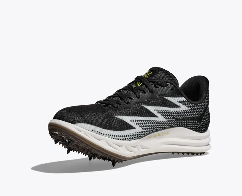 Hoka Crescendo MD Racing Spikes - Black White-1