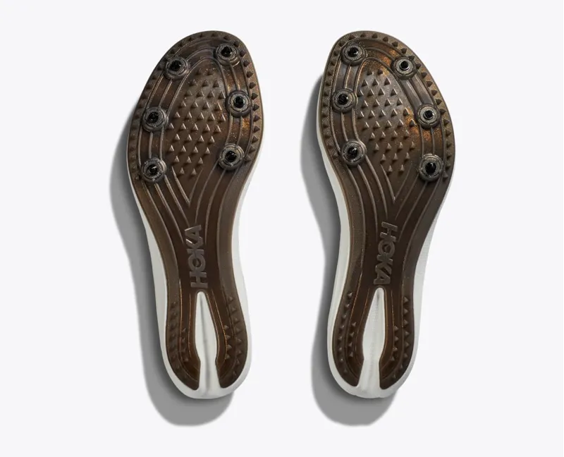 Hoka Crescendo MD Racing Spikes - Black White-4