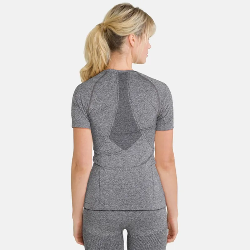 Odlo Performance Light Womens Short Sleeved Baselayer - Grey-3