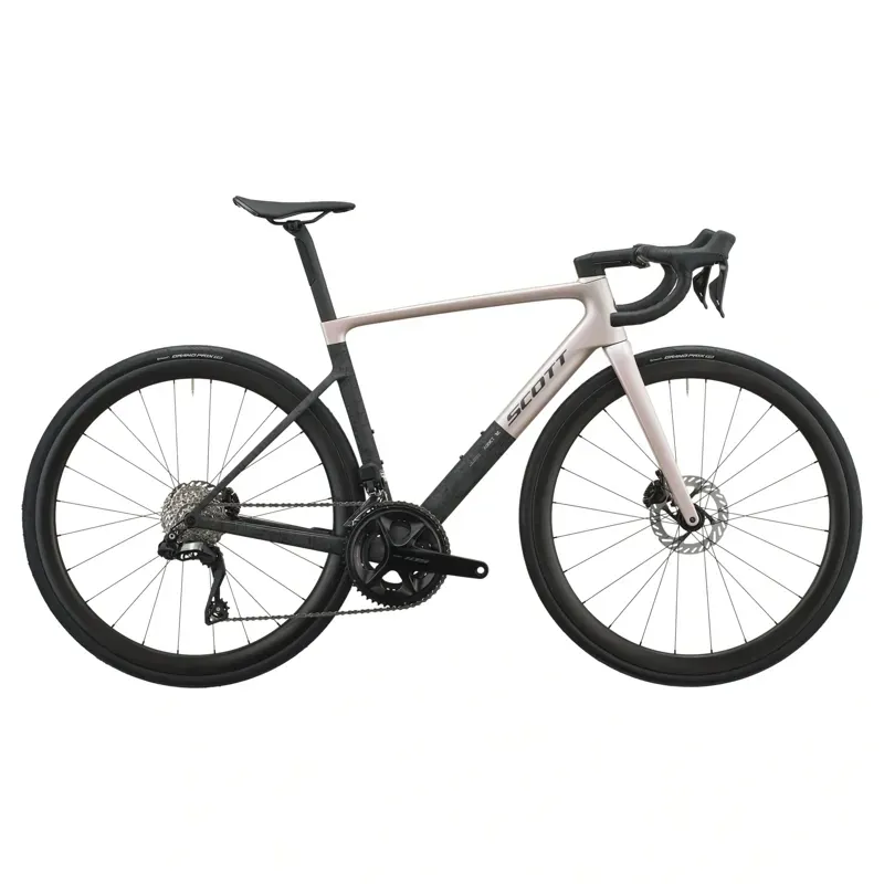 2027 Scott Addict RC 30 Road Bike - Champagne Pink Carbon Black