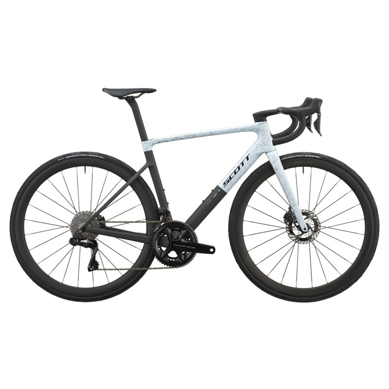 2027 Scott Addict RC Pro Road Bike - Rush White Carbon Black