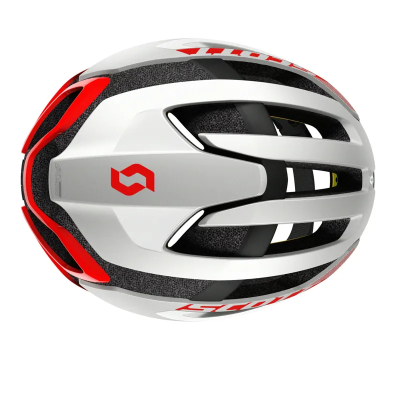 Scott Centric PLUS Helmet White Red-2