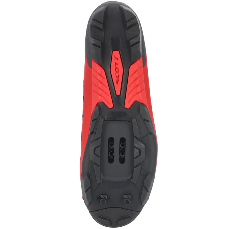 Scott Mtb Team Boa Mountain Bike Shoe - Matte Red Matte Black - 9-1