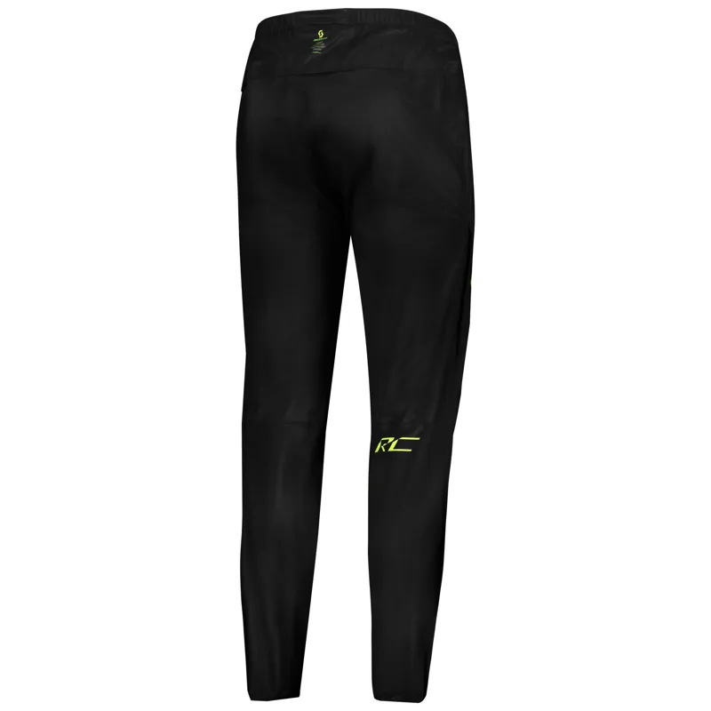 Scott RC Run WP Mens Waterproof Running Pant - Black Yellow-1