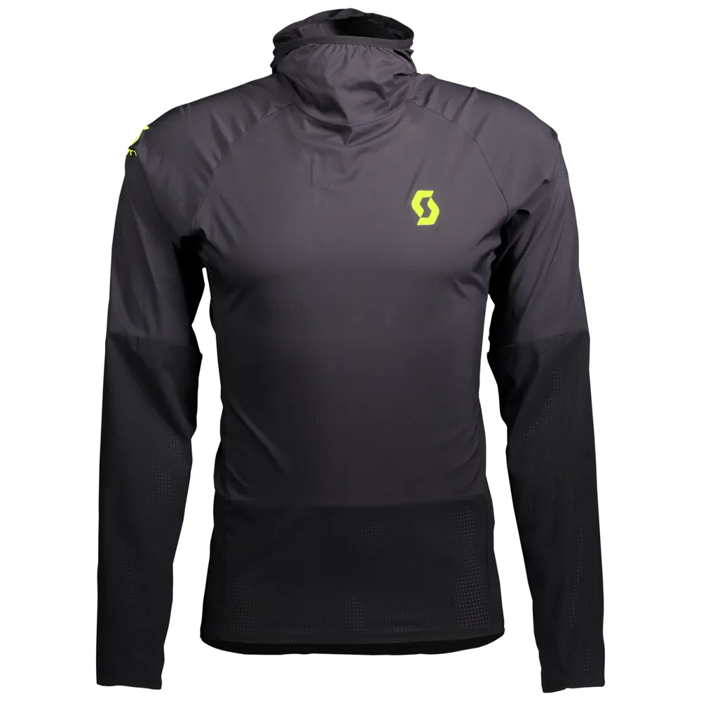 Scott RC Run Mens Windshield Running Jacket - Black Yellow