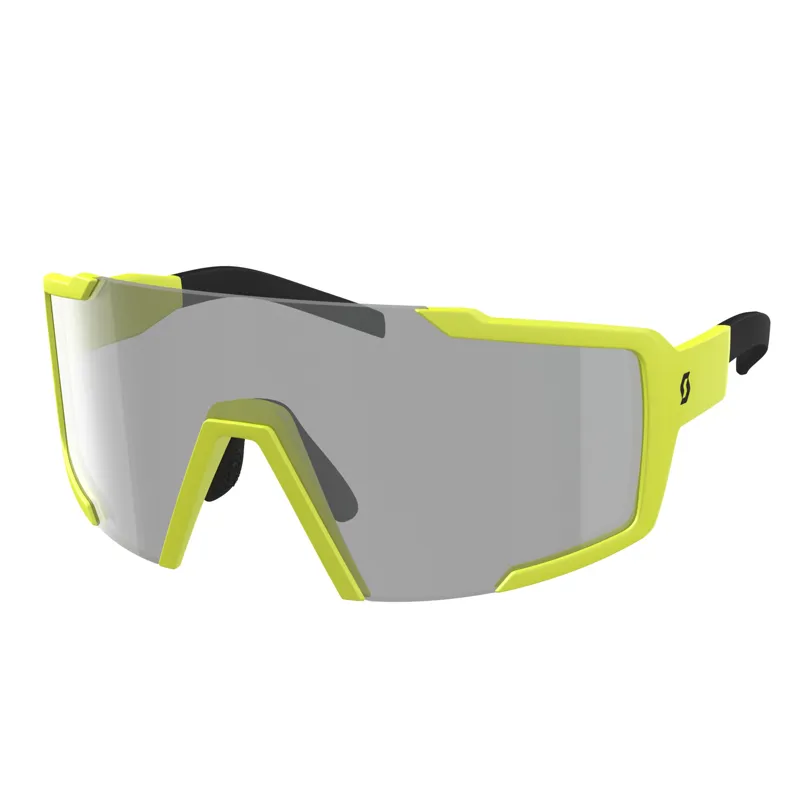 Scott Shield Light Sensitive Sunglasses - Yellow Matt Grey