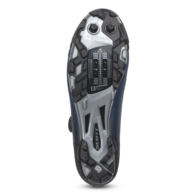 Scott MTB Team BOA SPD Shoe - Black Fade Metallic Blue-4