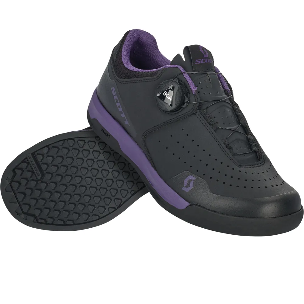 SCOTT Volt Lady Flat Womens MTB Shoe - Black Purple