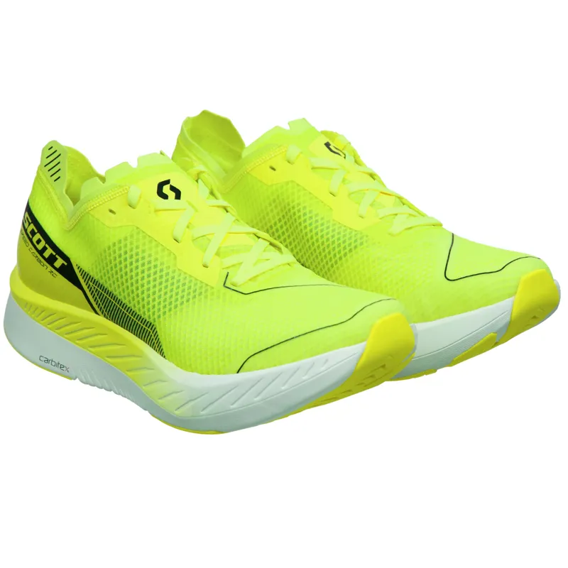 Scott Speed Carbon RC Road Running Shoe - Yellow White-3