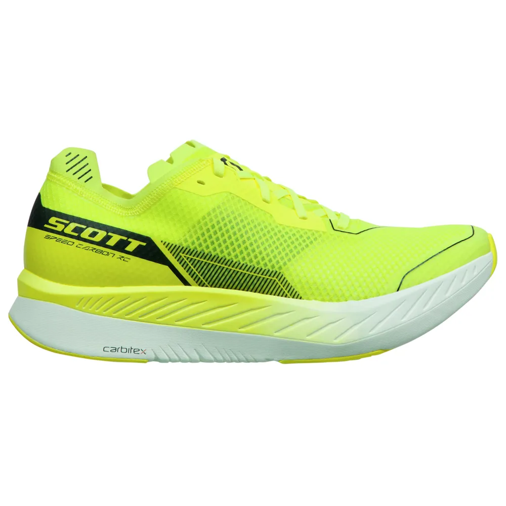 Scott Womens Speed Carbon RC Road Running Shoe - Yellow White 7 UK