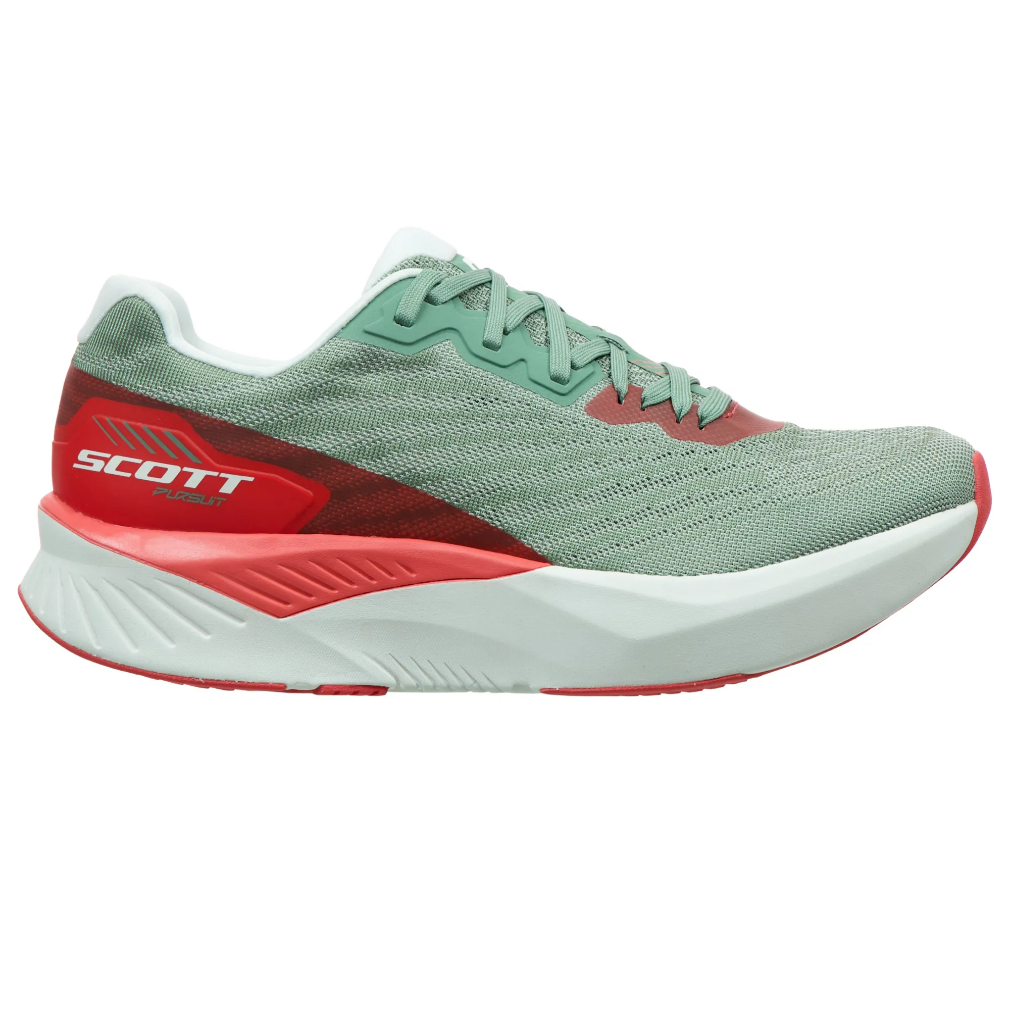 Scott Pursuit Womens Road Running Shoes Frost Green Coral Pink